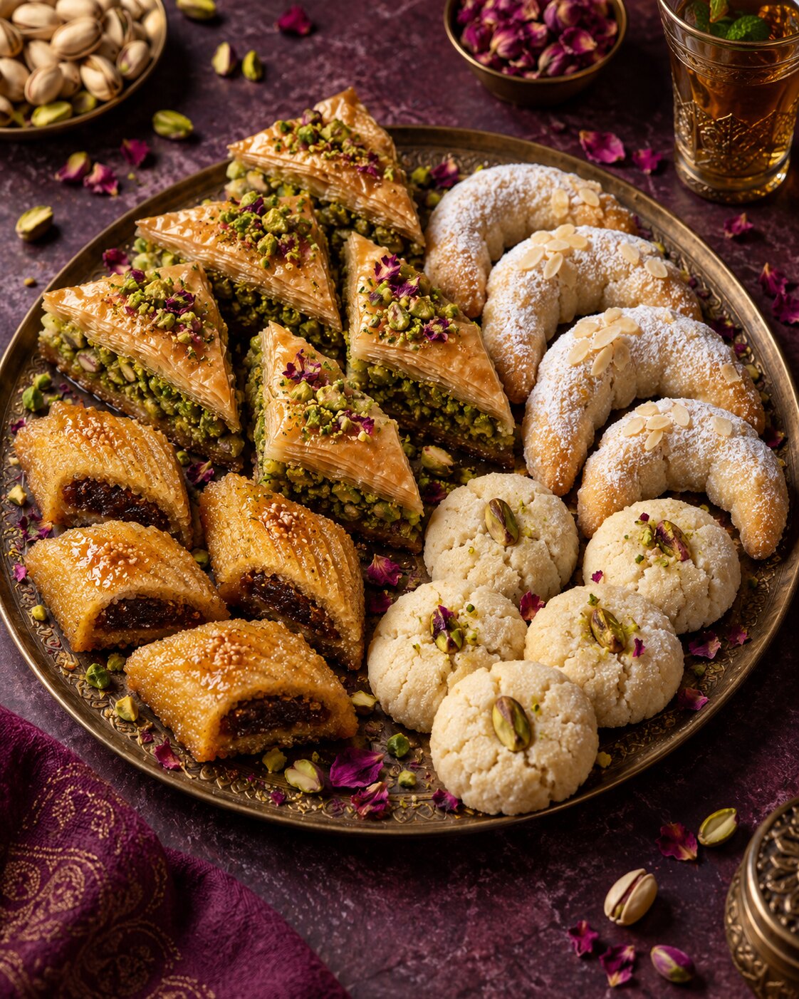Assortiment de pâtisseries orientales Maison Zayna